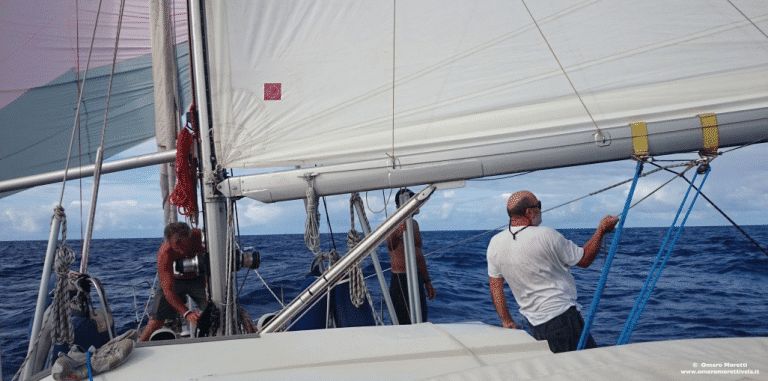 traversata atlantica a vela Omero Moretti