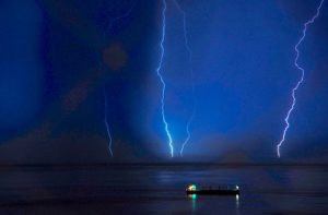temporale fulmini notte