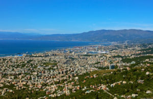 Salone Nautico di Genova panorama città