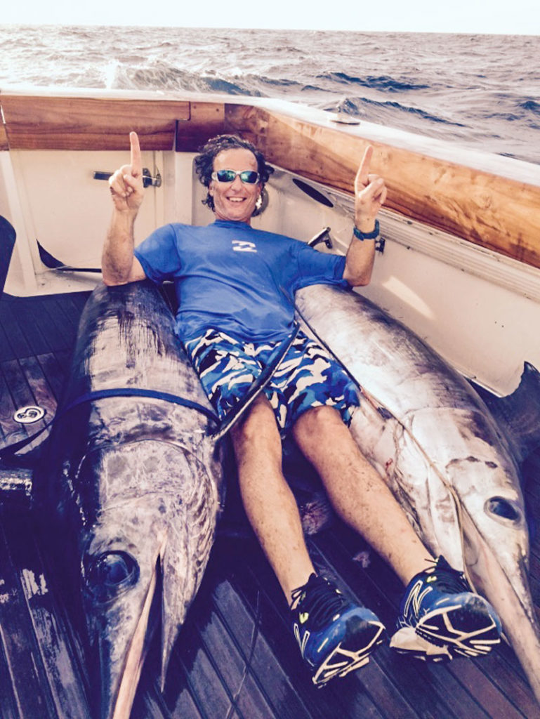 Pesca al Marlin pesce spada pescato in deep dropping