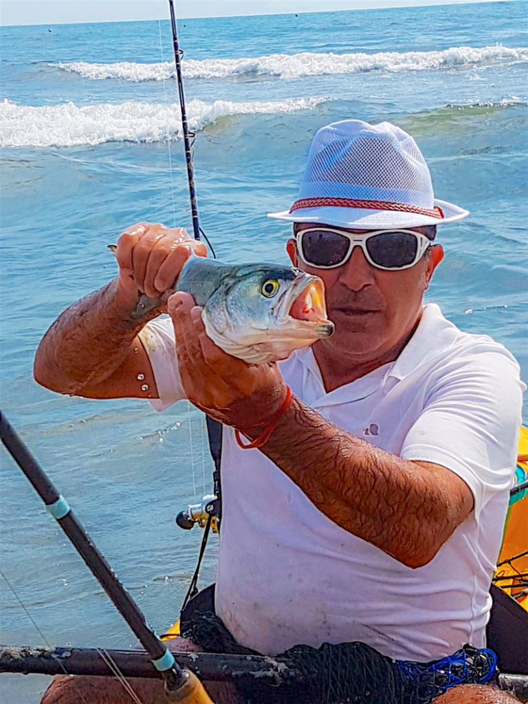 Pesca in kayak