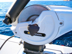 Downrigger bobina amovibile