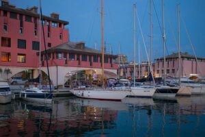 marina porto antico by night