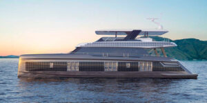 80 Sunreef Power Eco lato di sinistra