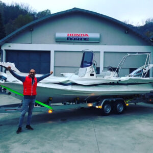 campeggio nautico traino gommone cantiere