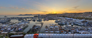 tramonto su Cannes
