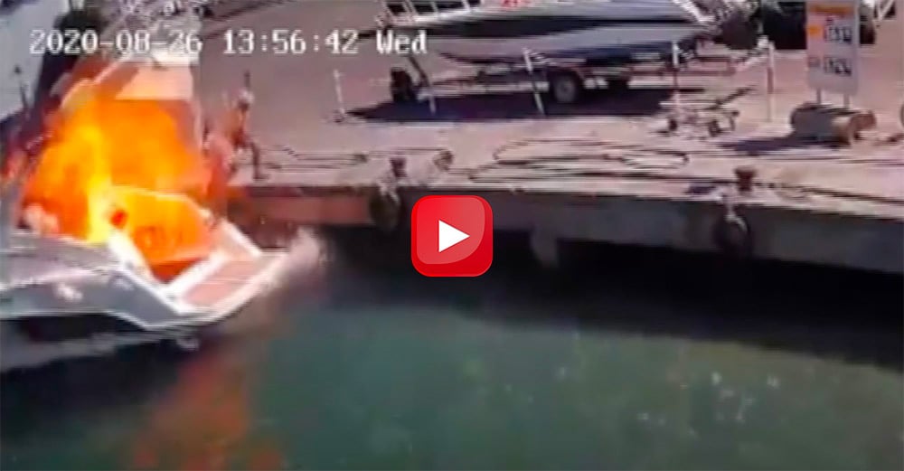 Come evitare un’esplosione a bordo: il video di un incendio