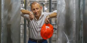 Mauro Corvisieri in cantiere