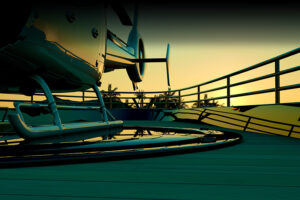 custom yachts elicopter charter