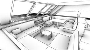 interni salone main deck doppia dinette
