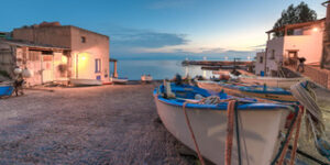 isola salina tramonto