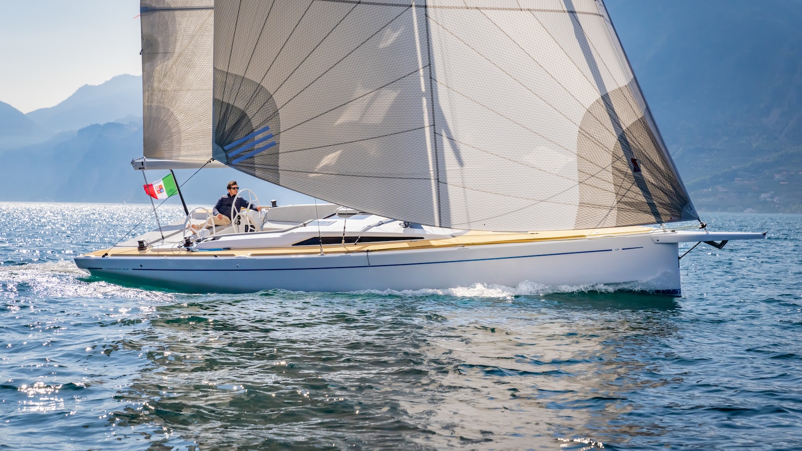Grand Soleil Blue sailing right