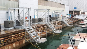 Accesso a bordo versatile e confortevole, con le passerelle Navaltecnosud