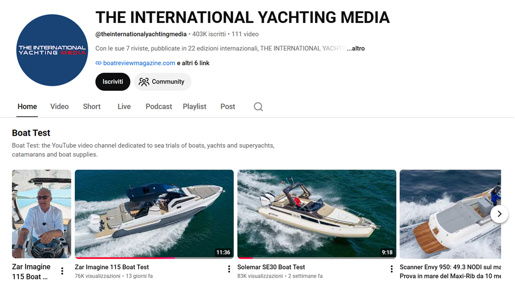 the international yachting media canale youtube