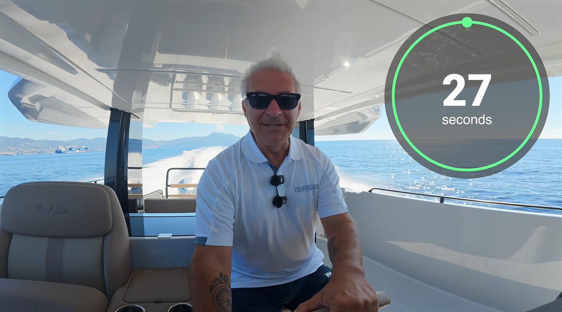 Marcopolo MP12 con tre motori Honda prova mare